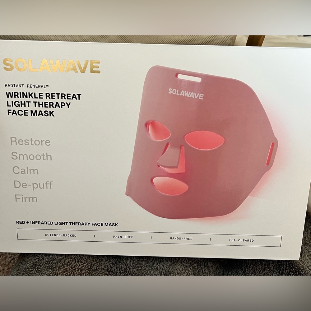 Solawave Pink LED Light Therapy Face Mask, Brand New